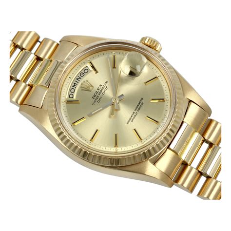 rolex day date gold used|rolex gold day date 36mm.